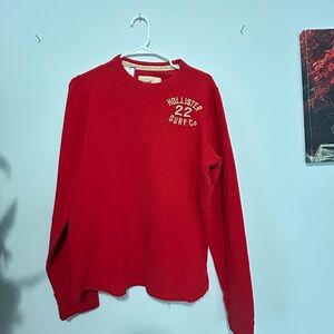 Hollister Red Long Sleeve Shirt